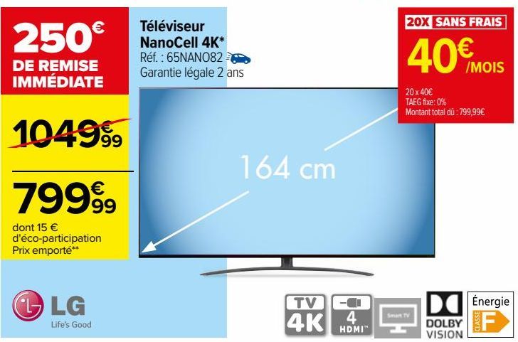 Téléviseur NanoCell 4K