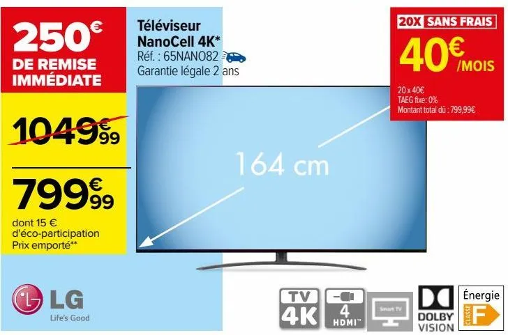 téléviseur nanocell 4k