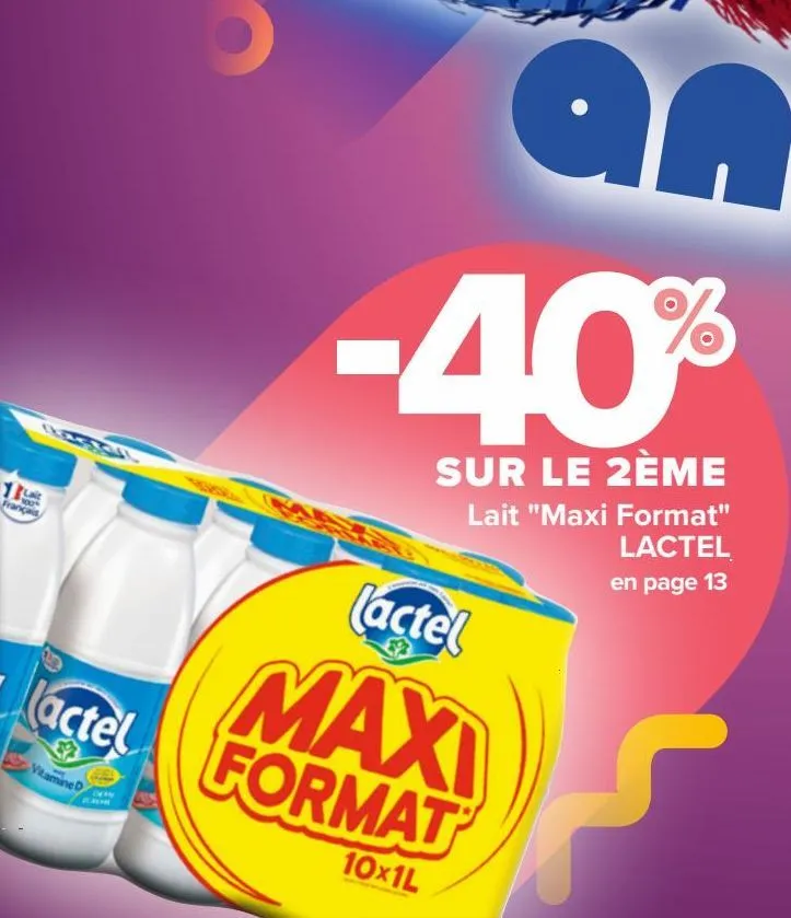 lait "maxi format" lactel