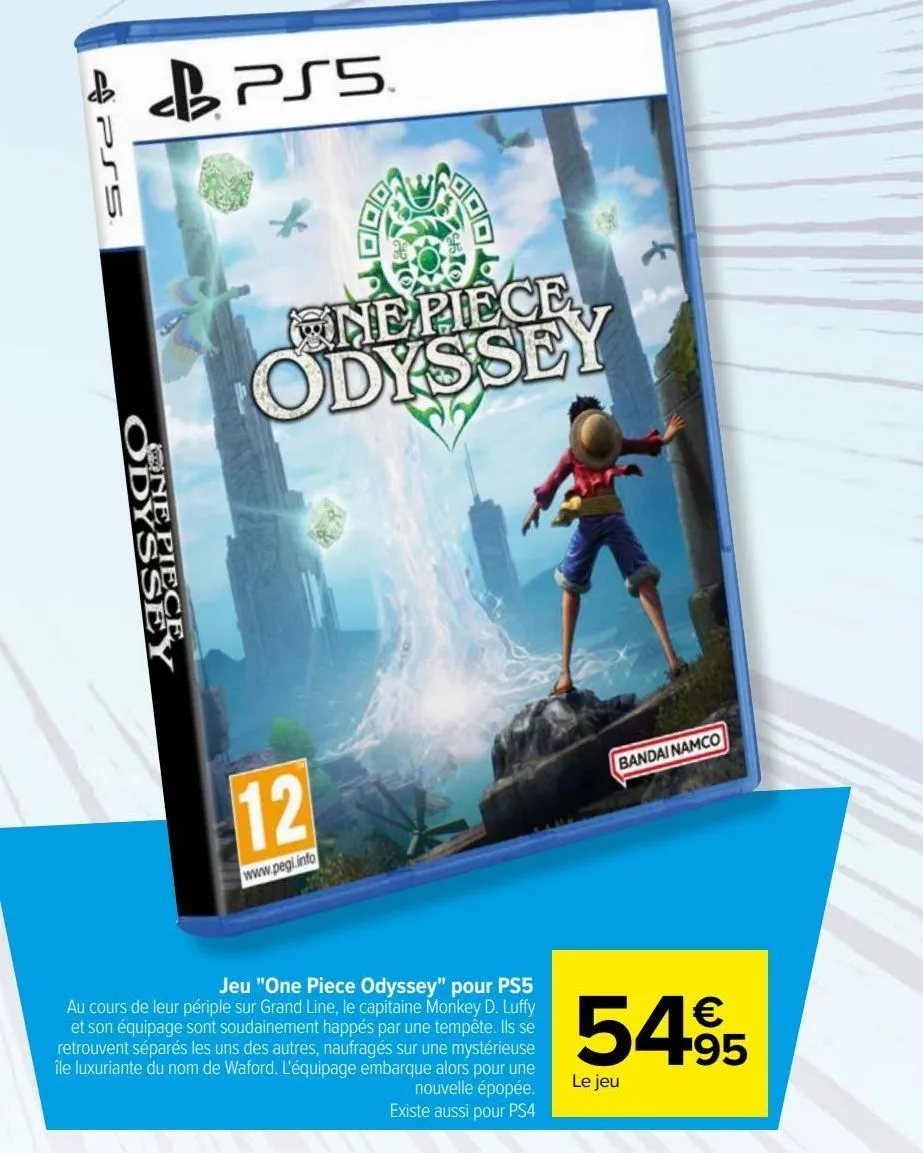 jeu "one piece odyssey" pour ps5