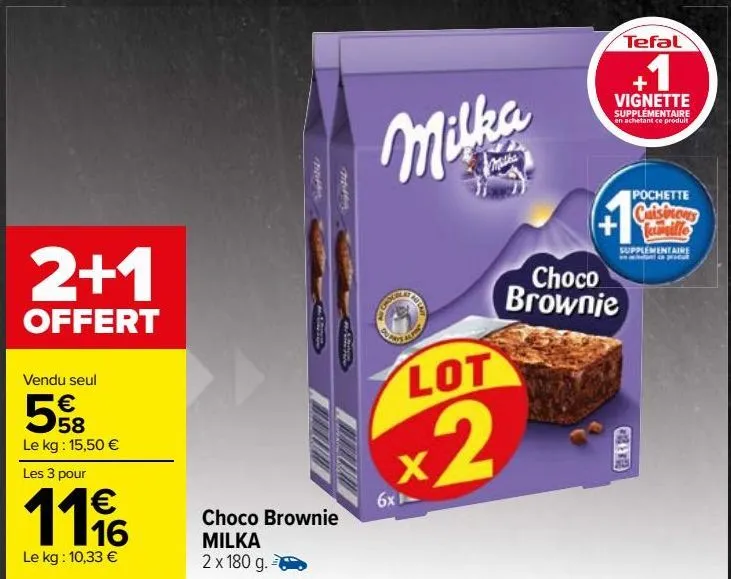 choco brownie milka