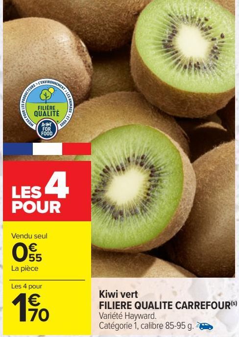 Kiwi vert FILIERE QUALITE CARREFOUR