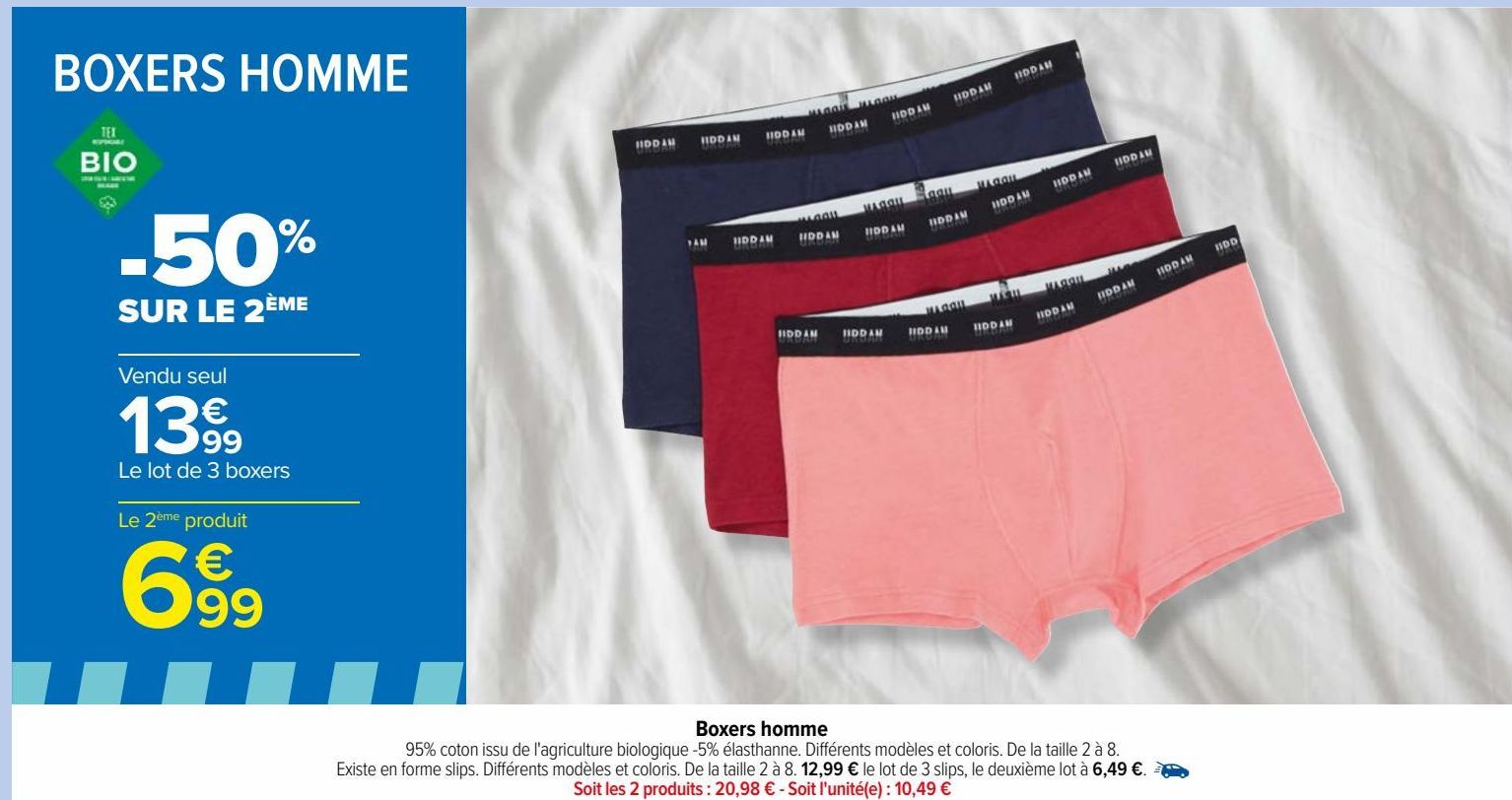 Boxers homme