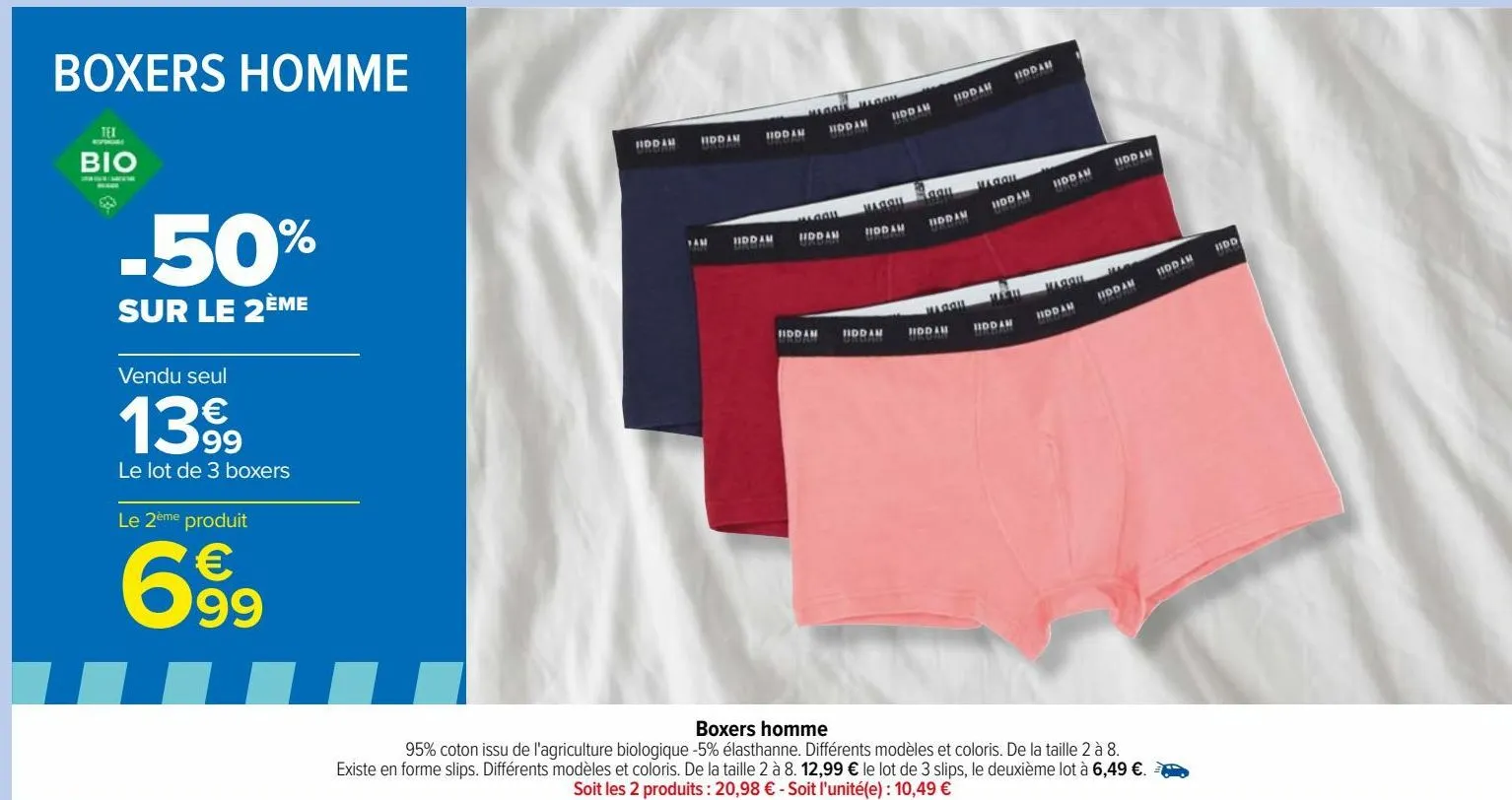 boxers homme