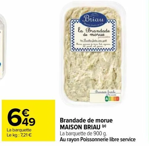 brandade de morue maison briau