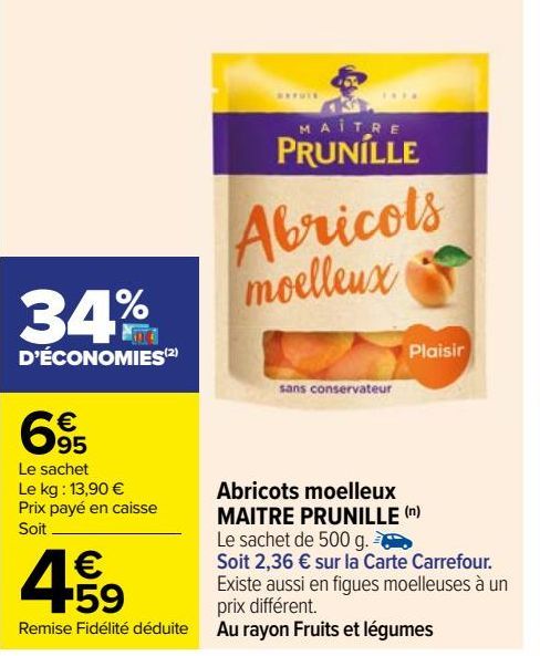 Abricots moelleux MAITRE PRUNILLE