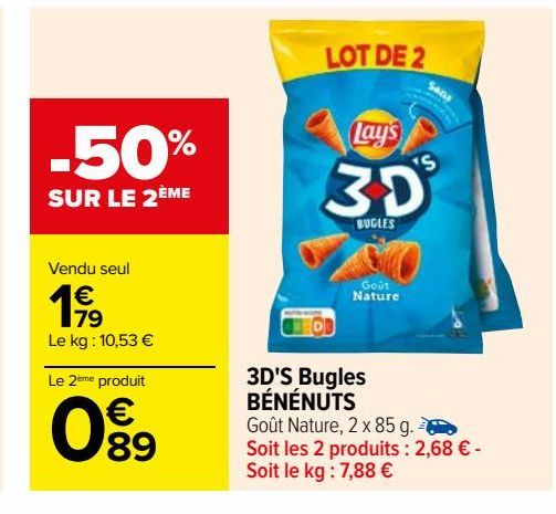 3D'S Bugles BÉNÉNUTS