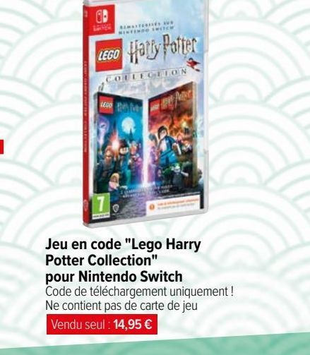 Jeu en code "Lego Harry Potter Collection" pour Nintendo Switch