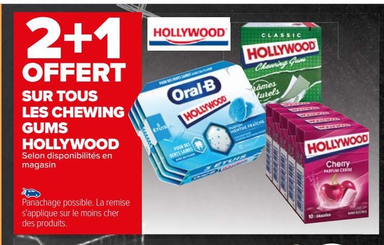  SUR TOUS LES CHEWING GUMS HOLLYWOOD