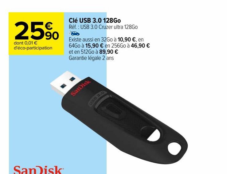 Clé USB 3.0 128Go