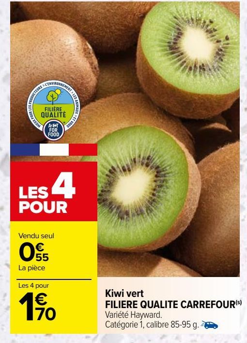 Kiwi vert FILIERE QUALITE CARREFOUR(s)