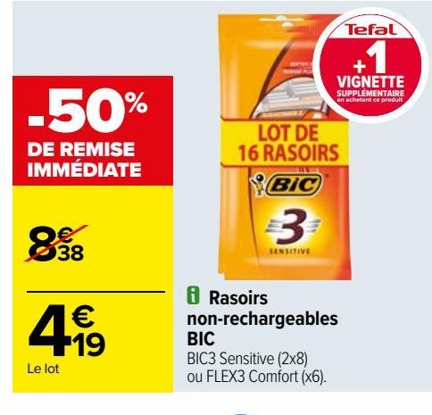Rasoirs non-rechargeables BIC