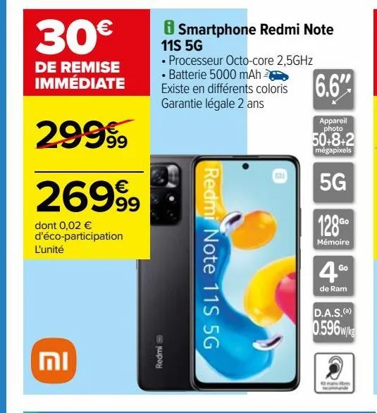 smartphone redmi note 11s 5g