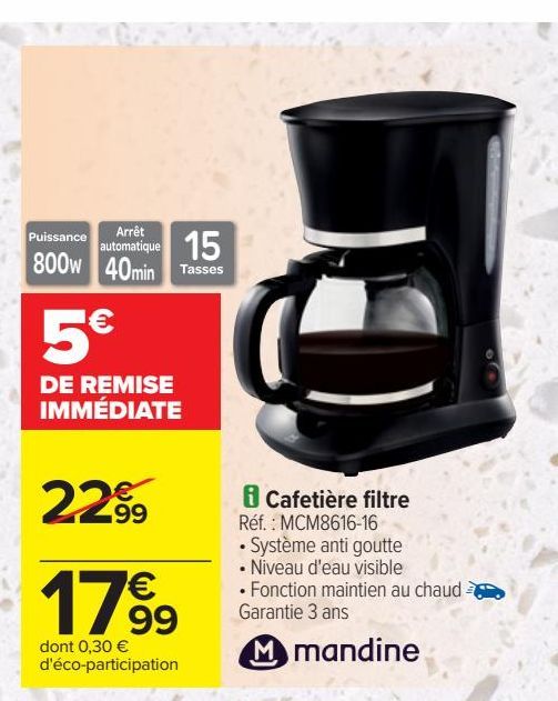 Cafetière filtre