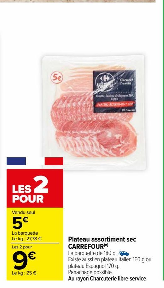 Plateau assortiment sec CARREFOUR(n)