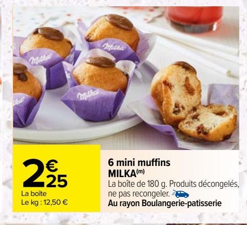  6 mini muffins MILKA(m)