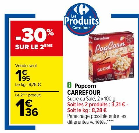 Popcorn CARREFOUR