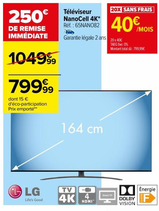 Téléviseur NanoCell 4K*