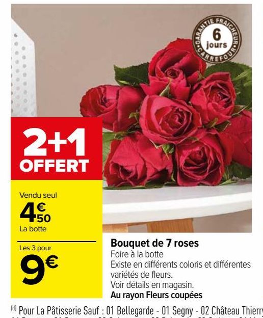 Bouquet de 7 roses