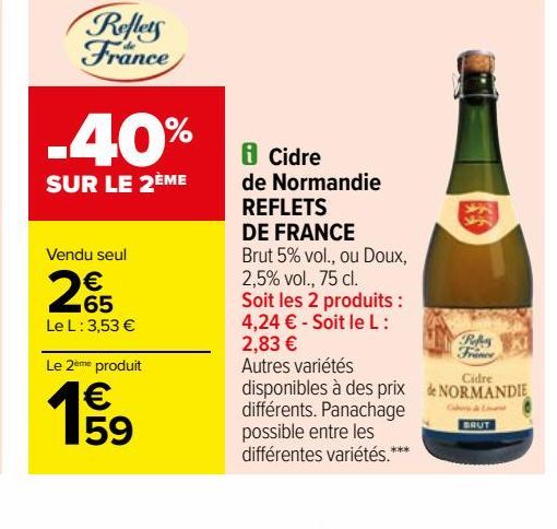  Cidre de Normandie REFLETS DE FRANCE