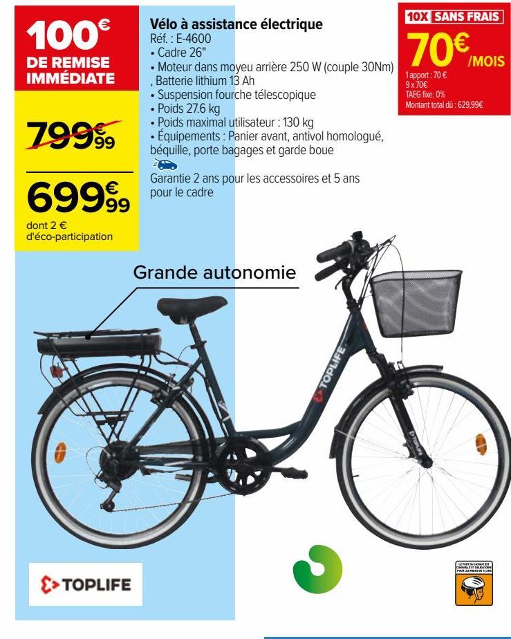 Vélo à assistance électrique