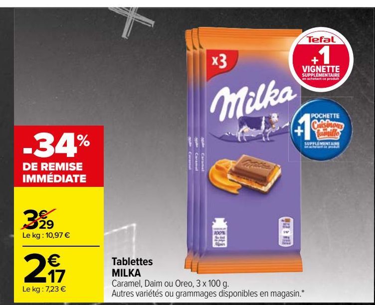 Tablettes MILKA