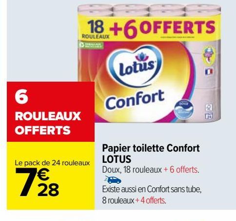  Papier toilette Confort LOTUS