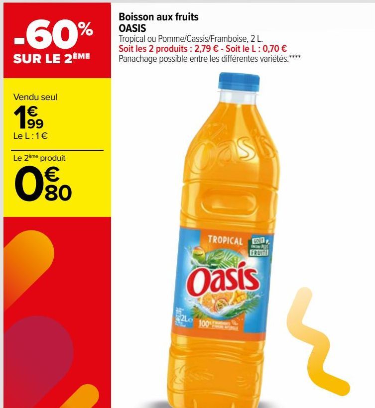 Boisson aux fruits OASIS