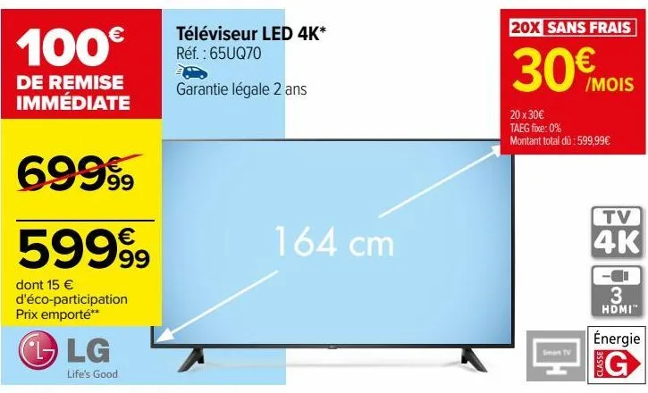 téléviseur led 4k*