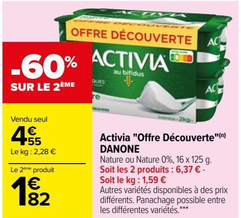 Activia "Offre Découverte" DANONE