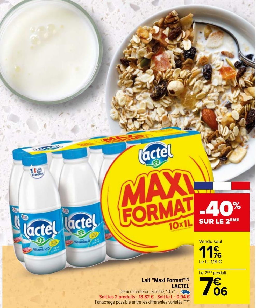 Lait "Maxi Format" LACTEL