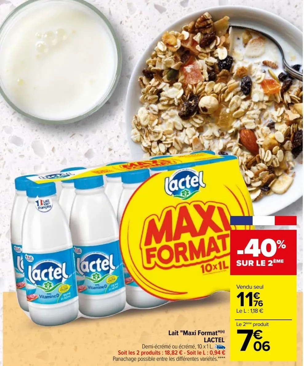 lait "maxi format" lactel