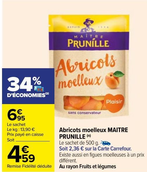 Abricots moelleux MAITRE PRUNILLE