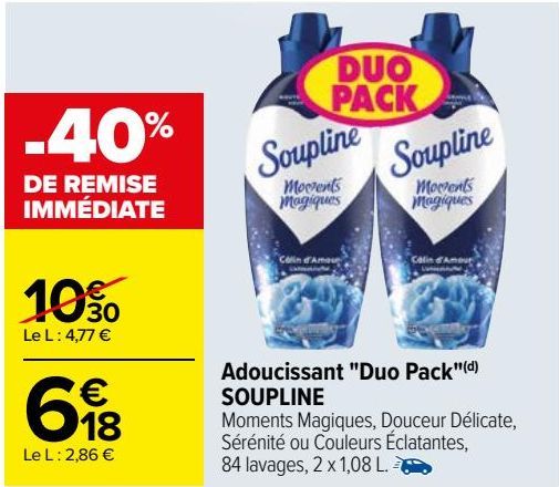 Adoucissant "Duo Pack" SOUPLINE