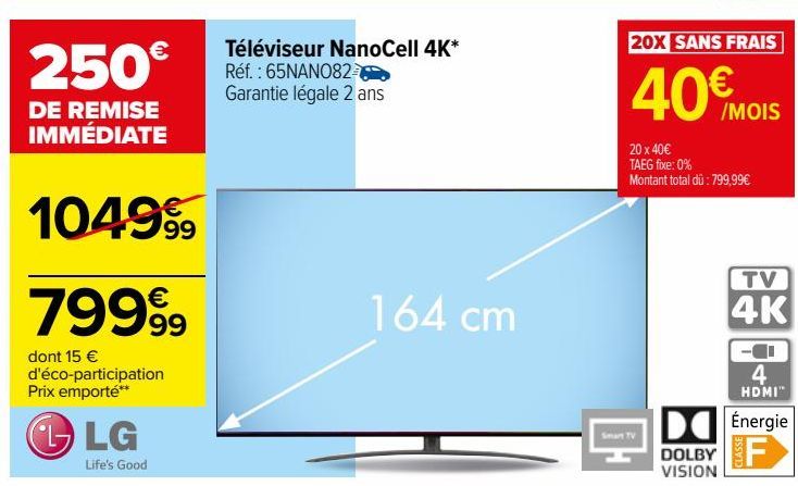 Téléviseur NanoCell 4K