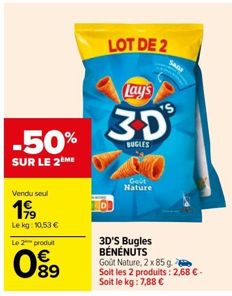 3D'S Bugles BÉNÉNUTS