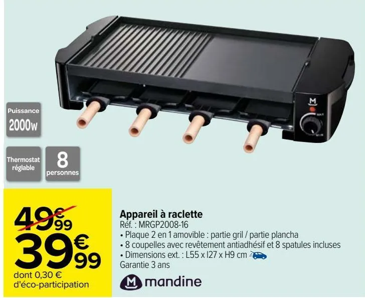 appareil à raclette