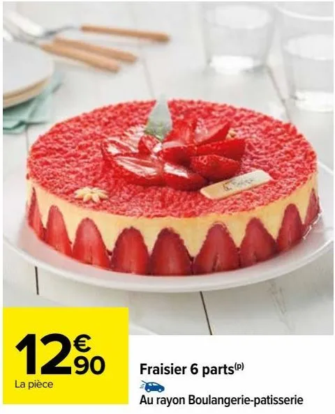 fraisier 6 parts