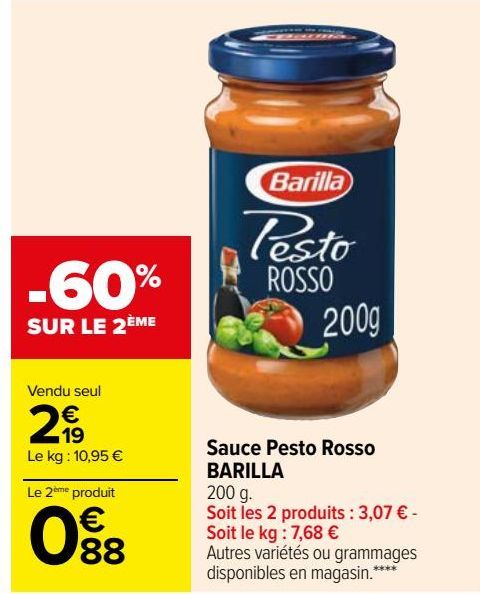 Sauce Pesto Rosso BARILLA