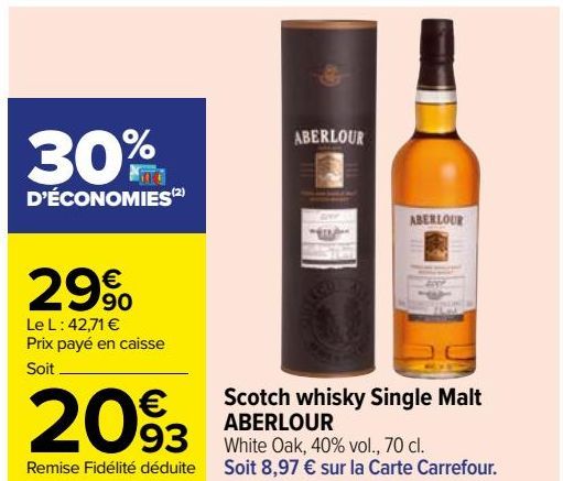 Scotch whisky Single Malt ABERLOUR