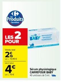 sérum physiologique Carrefour