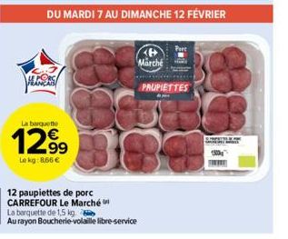 paupiettes de porc Carrefour