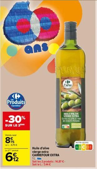 huile d'olive vierge Carrefour