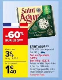 fondant Saint Agur