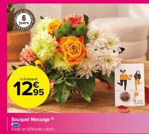 jours  Le bouquet  1295  Bouquet Message Existe en differents coloris 