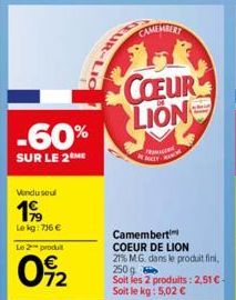 camembert Coeur de Lion