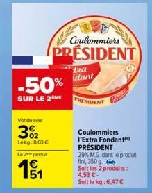 fondant Président