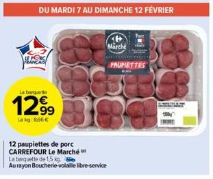 paupiettes de porc Carrefour