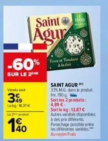 fondant saint agur