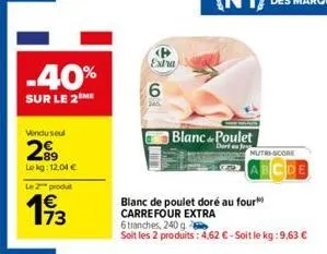 blanc de poulet carrefour